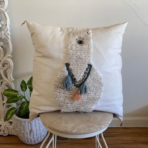 🪞 Calm Llama logo plush accent home decor square large pillow